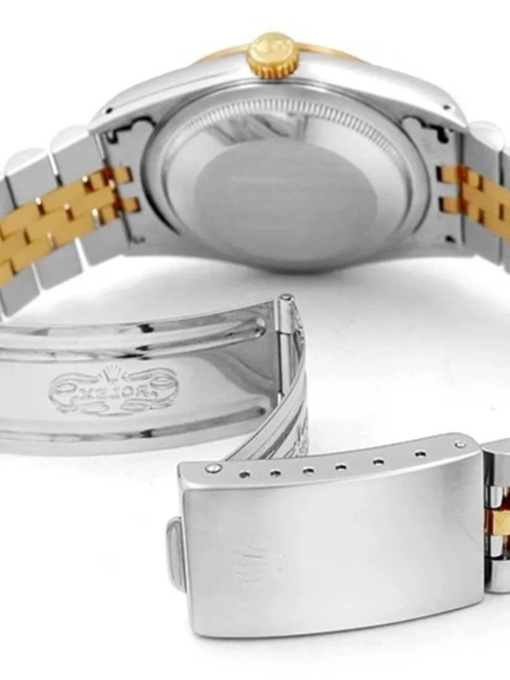 Rolex 36mm Datejust Two-Tone 18K/SS 16233 Pre-owned Watch Champagne Dial 1991